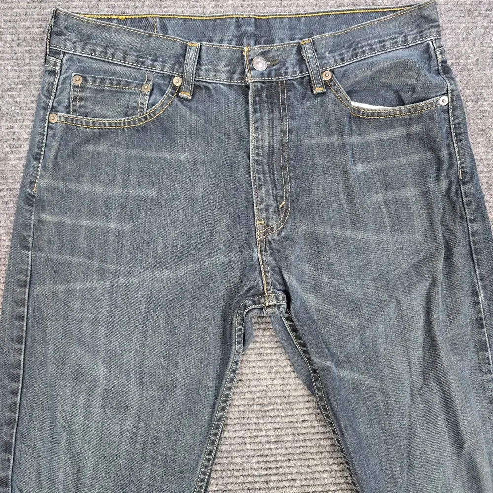 Levi's 505 Jeans Mens 33x30 Blue Regular Fit Straight Leg 100% Cotton